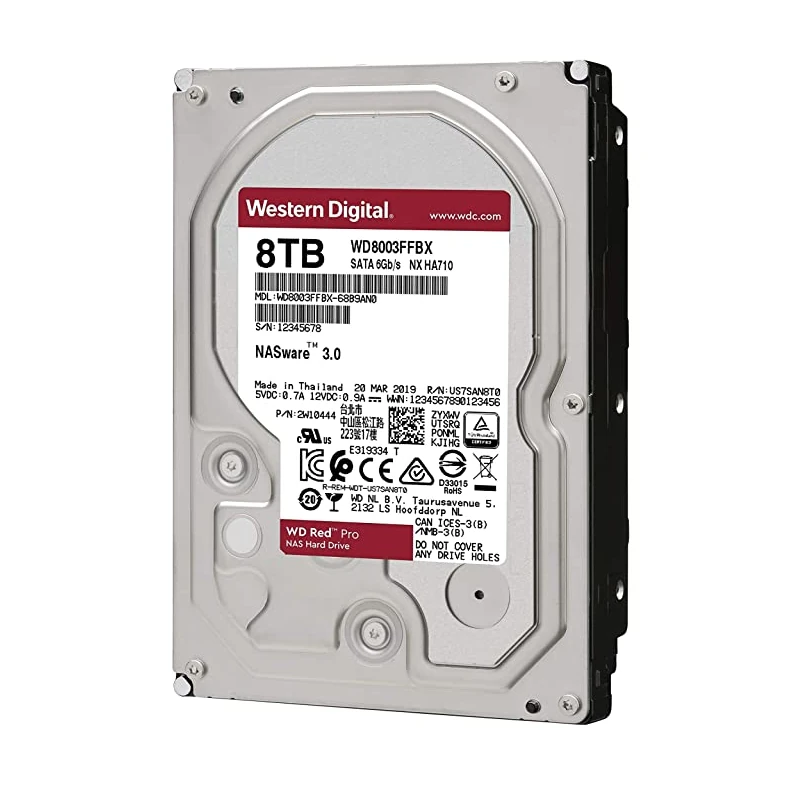 Western Digital 8TB HDD WD8003FFBX 8TB WD Red Pro 【公式通販】