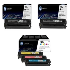 HP 128A 5 Color Toner Cartridge Multipack