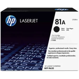 CF281A HP 81A LaserJet M604 Black Toner Cartridge