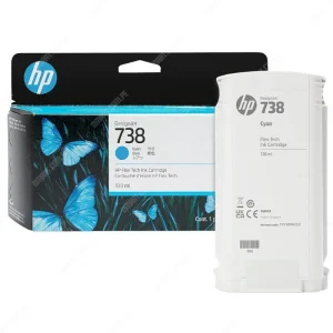 498N5A HP 738 DesignJet T850 Cyan Ink Cartridge