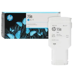 676M6A HP 738 DesignJet T850 Cyan Ink Cartridge