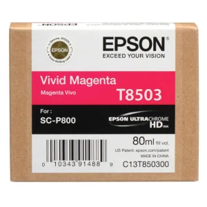 C13T850300 Epson SureColor P800 Magenta Ink Cartridge 80ml
