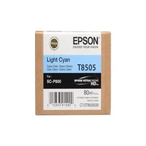 C13T850500 Epson SureColor P800 Light Cyan Ink Cartridge 80ml