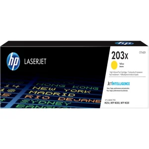 CF542X HP LJ Pro MFP M281 203X Yellow Toner Cartridge 2500 Pages