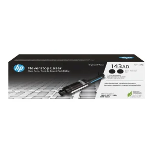 W1143AD HP 143AD Laser 1001nw 2-Pack Black Toner Cartridge (2x2500Pgs)